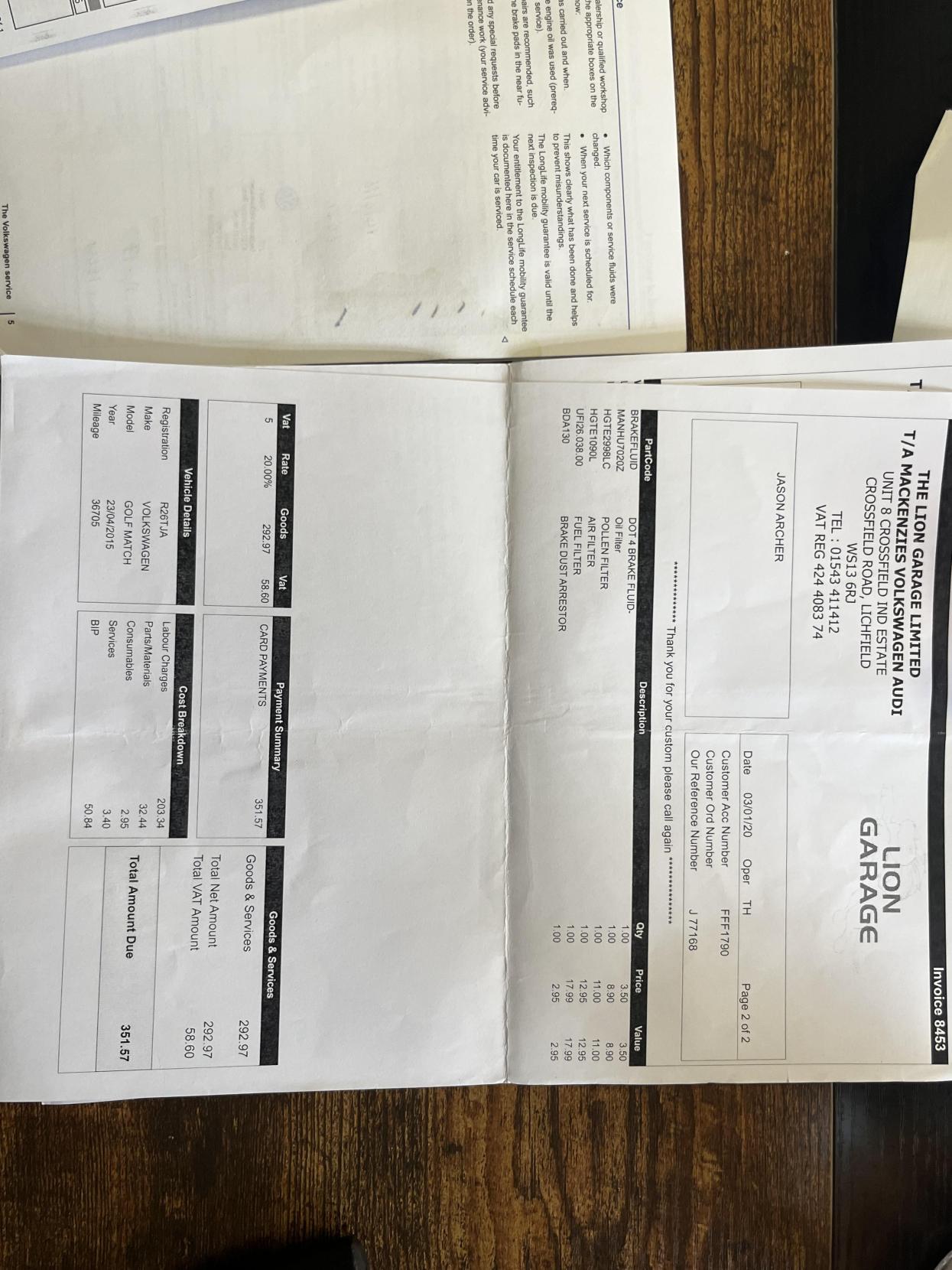 Volkswagen Golf 1.6 TDI BlueMotion Tech Match Hatchback 5dr Diesel Manual Euro 5 (s/s) (105 ps)