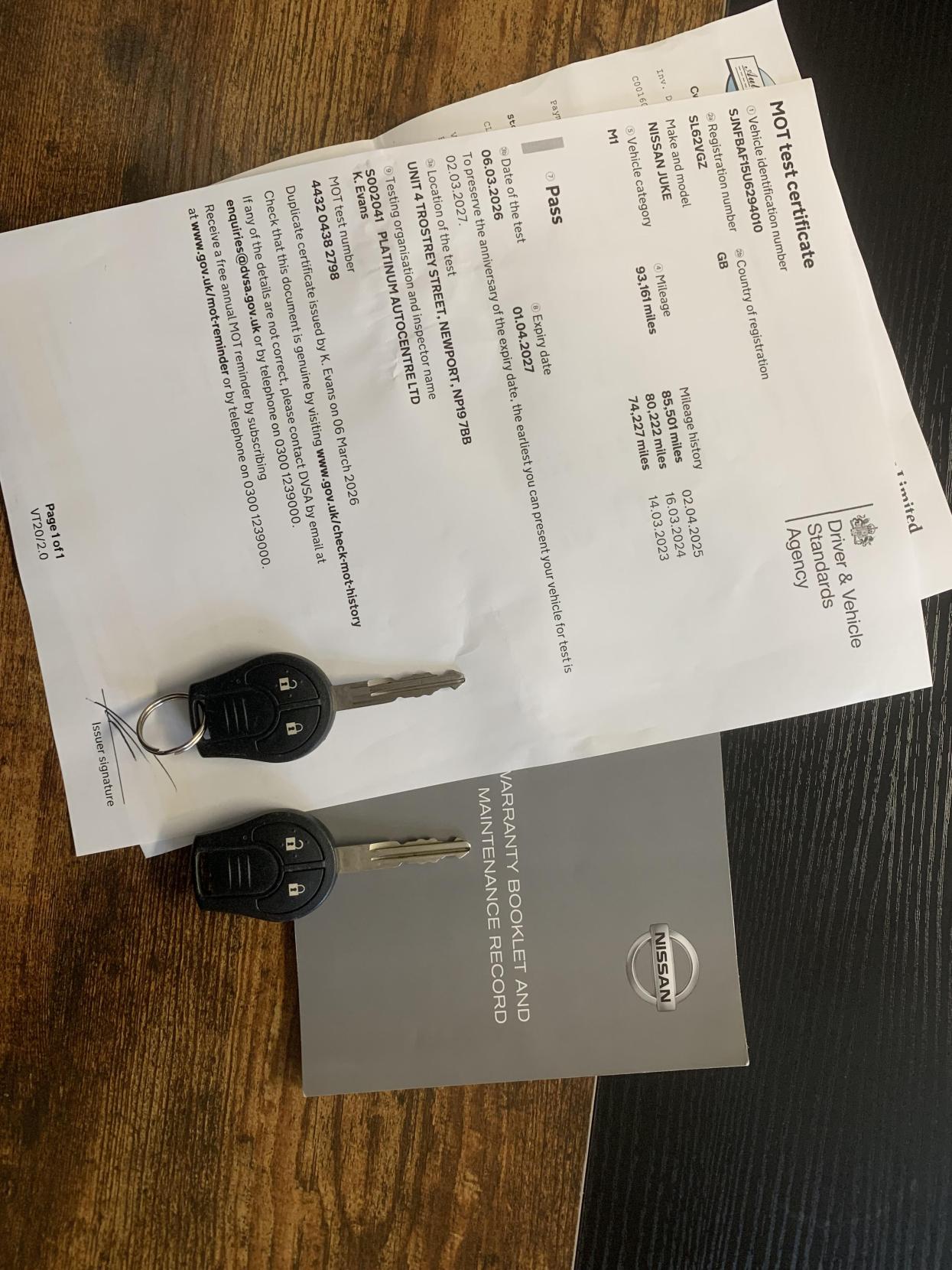 Nissan Juke 1.6 Acenta SUV 5dr Petrol Manual Euro 5 (s/s) (117 ps)