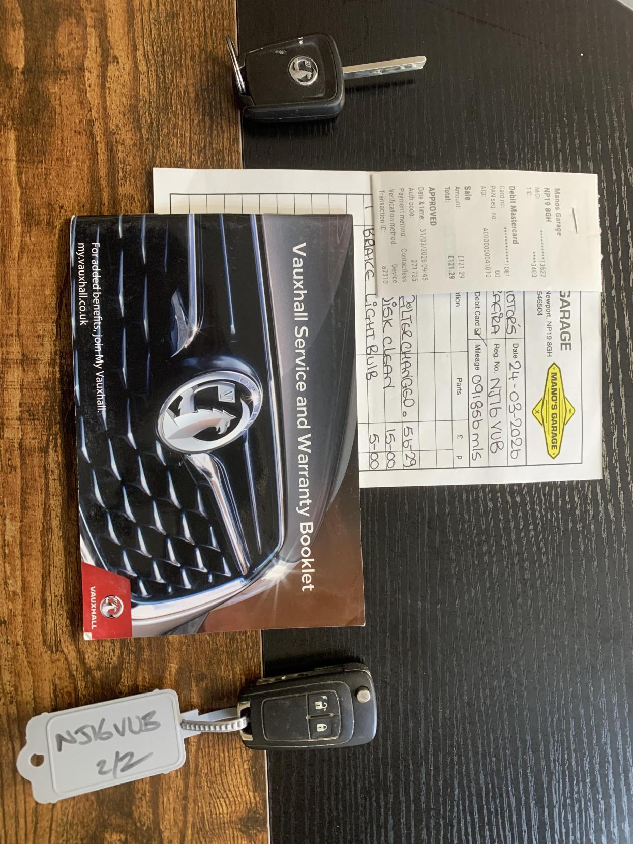 Vauxhall Zafira Tourer 1.4i Turbo Design MPV 5dr Petrol Manual Euro 6 (140 ps)