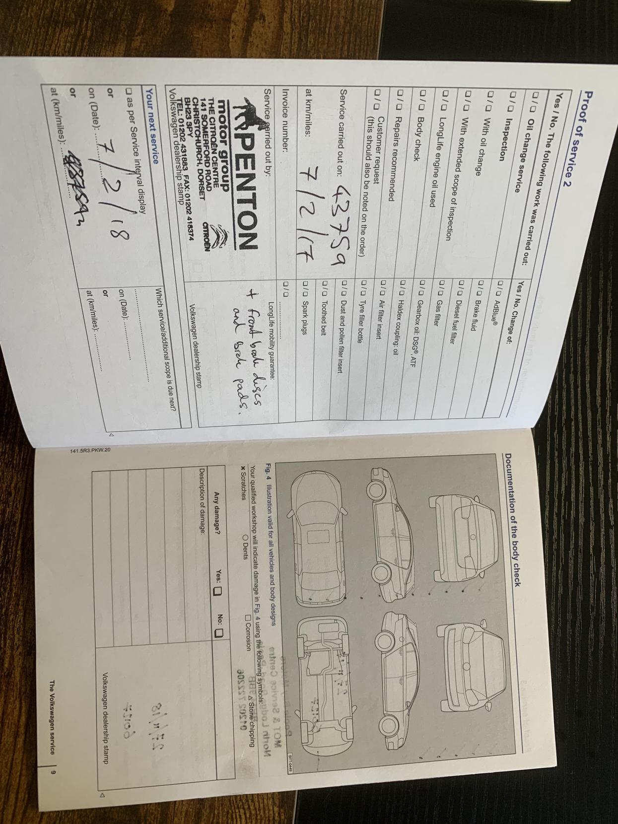 Volkswagen Tiguan 2.0 TDI BlueMotion Tech S SUV 5dr Diesel Manual 2WD Euro 5 (s/s) (110 ps)